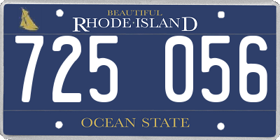 RI license plate 725056