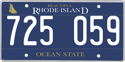 RI license plate 725059