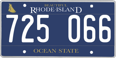 RI license plate 725066