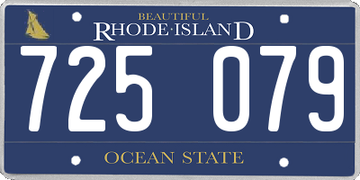 RI license plate 725079