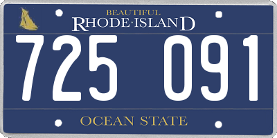 RI license plate 725091