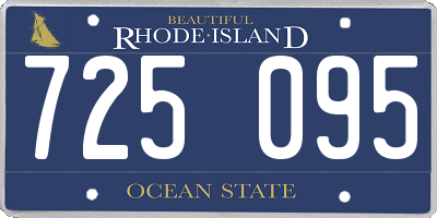 RI license plate 725095