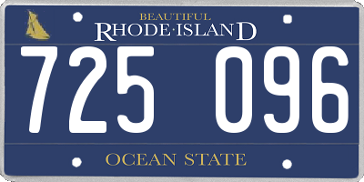 RI license plate 725096