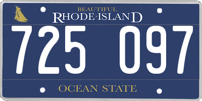 RI license plate 725097
