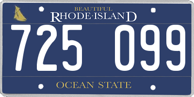 RI license plate 725099