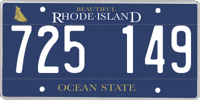 RI license plate 725149