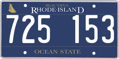 RI license plate 725153