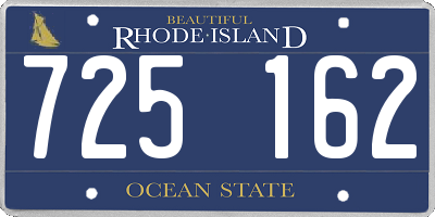 RI license plate 725162