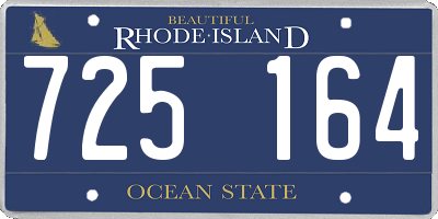 RI license plate 725164