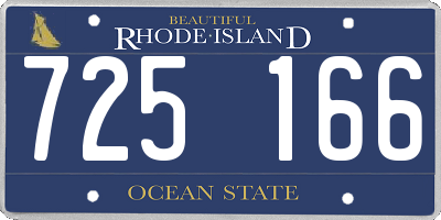 RI license plate 725166