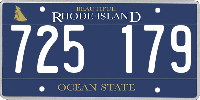 RI license plate 725179