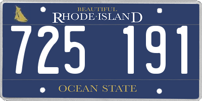 RI license plate 725191