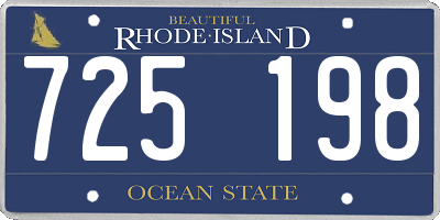 RI license plate 725198