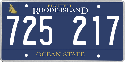 RI license plate 725217