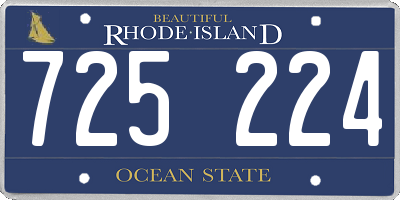 RI license plate 725224