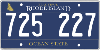 RI license plate 725227