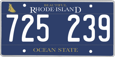 RI license plate 725239