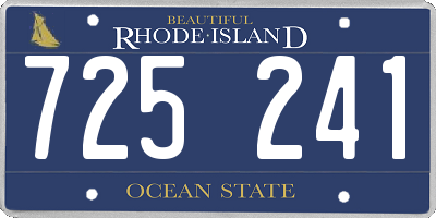 RI license plate 725241