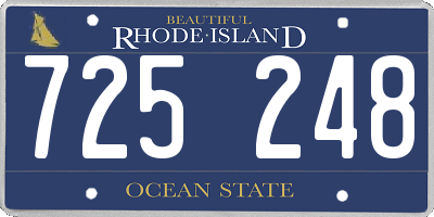 RI license plate 725248