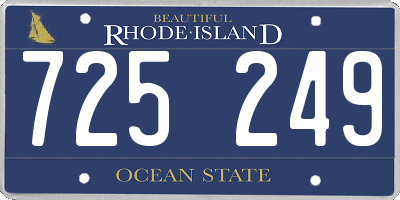 RI license plate 725249