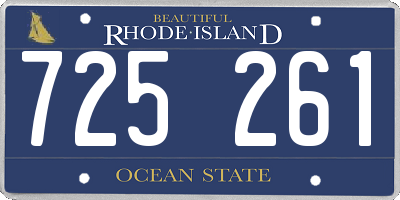 RI license plate 725261