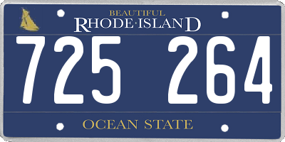 RI license plate 725264