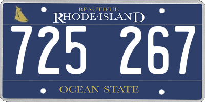 RI license plate 725267