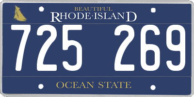 RI license plate 725269