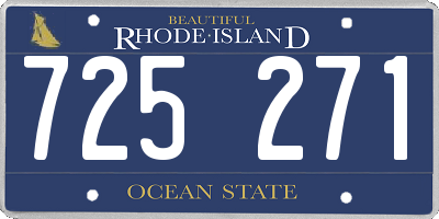 RI license plate 725271