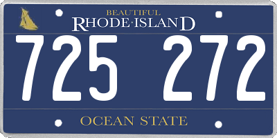 RI license plate 725272