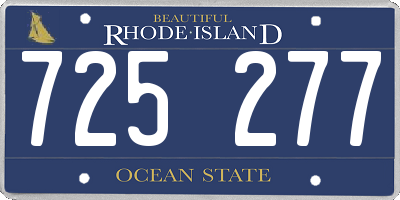 RI license plate 725277