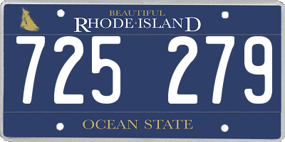 RI license plate 725279