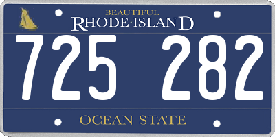 RI license plate 725282