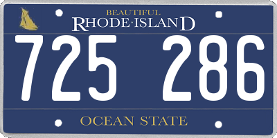 RI license plate 725286