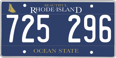 RI license plate 725296