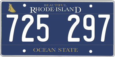 RI license plate 725297