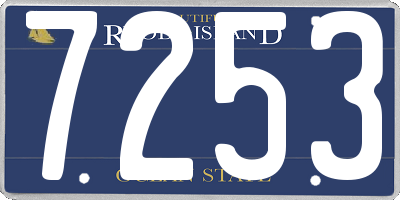 RI license plate 7253
