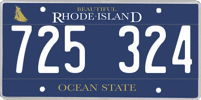 RI license plate 725324