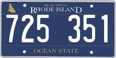 RI license plate 725351
