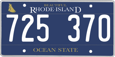 RI license plate 725370