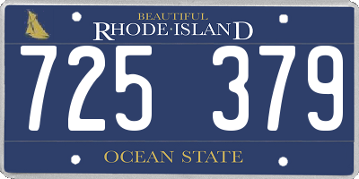 RI license plate 725379