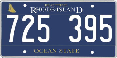 RI license plate 725395