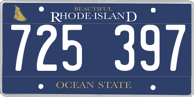 RI license plate 725397