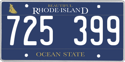RI license plate 725399