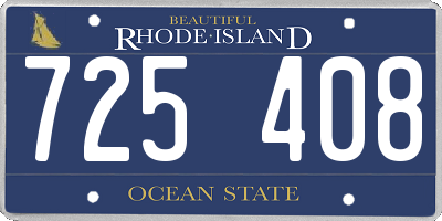 RI license plate 725408