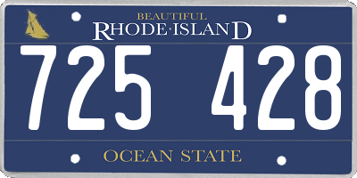 RI license plate 725428