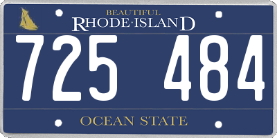 RI license plate 725484
