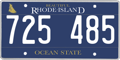RI license plate 725485
