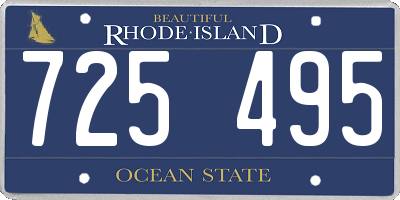 RI license plate 725495
