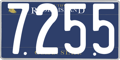 RI license plate 7255